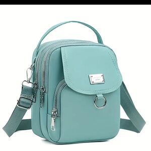 Light Green mini nylon crossbody or tote bag~New in packaging